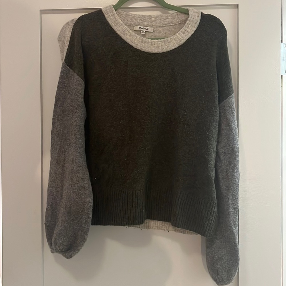 Madewell super-soft color block sweater